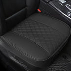 Black Panther PU Car Seat Cover, Front Seat Protector Compatible with 90% Vehicles,Embroidery,Anti-Slip &amp; Full Wrapping Bottom (W 21.26ׄ 20.87 Inch)(1Piece,Black)