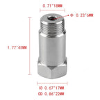 Car CEL Fix Check Engine Light Eliminator Oxygen O2 Sensor Adapter M18x1.5