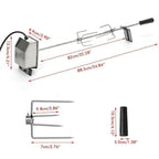 Automatic Electric Grill Rotisserie Meat Fork Roaster Rod Camping Barbecue Tools