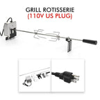 Automatic Electric Grill Rotisserie Meat Fork Roaster Rod Camping Barbecue Tools