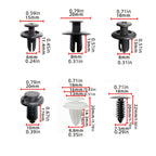 100pcs Auto Fastener Clip Car Fender Push Retainer Pin Rivet Bumper For Door Trim Panel Retainer Body Repair Tool Kit , Box Package