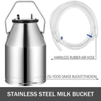 Electric MilMachine 1440 RPM 5-8 Cows per Hour Milker Machine 0.55 KW MilEquipment with 25L 304  Steel Bucket Single Cow MilMachine Bucket Milker for Cows
