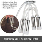 Electric MilMachine 1440 RPM 5-8 Cows per Hour Milker Machine 0.55 KW MilEquipment with 25L 304  Steel Bucket Single Cow MilMachine Bucket Milker for Cows