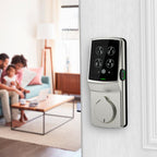 Secure PRO Satin Nickel Smart Lock Deadbolt with 3D Fingerprint and Wi-Fi (Works with Alexa and Google Home)