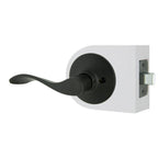 Zacoti Matte Black Hall/Closet Door Lever