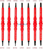 Screwdriver DHL 20Set 8-In-1 Multi-purpose Electrican Insulated Electric Screwdriver Repair Hand Tools Kit Set 500V Color:Red