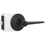 Freedom Matte Black Bed and Bath Door Lever (4-Pack)