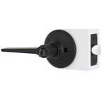 Freedom Matte Black Bed and Bath Door Lever (4-Pack)