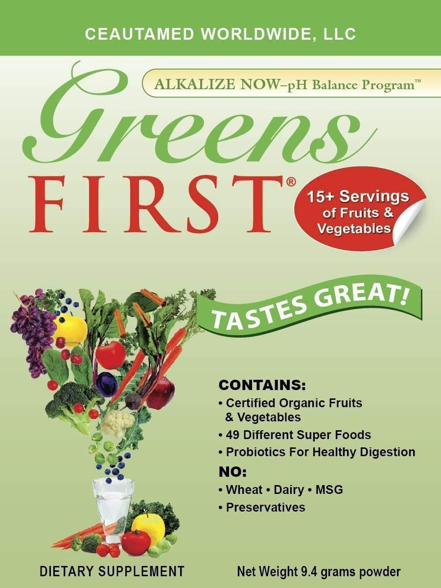 Greens First Nutrient Rich-Antioxidant SuperFood, 9.95 Ounces, Case (12 Pack)