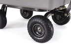 Gorilla Carts Poly Garden Dump Cart with Steel Frame and 10" Pneumatic Tires,800-lbs. Capacity, Gray