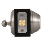PrestiSatin Nickel Single Cylinder Round Deadbolt Featuring SmartKey Security