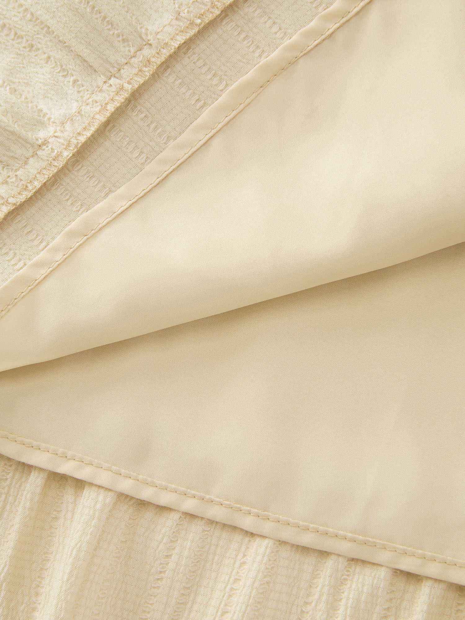 Shirred Wide Waistband Tiered Maxi Skirt