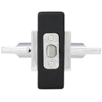Reserve Square Polished Chrome Privacy Bed/Bath Door Lever with Contemporary Square Rose