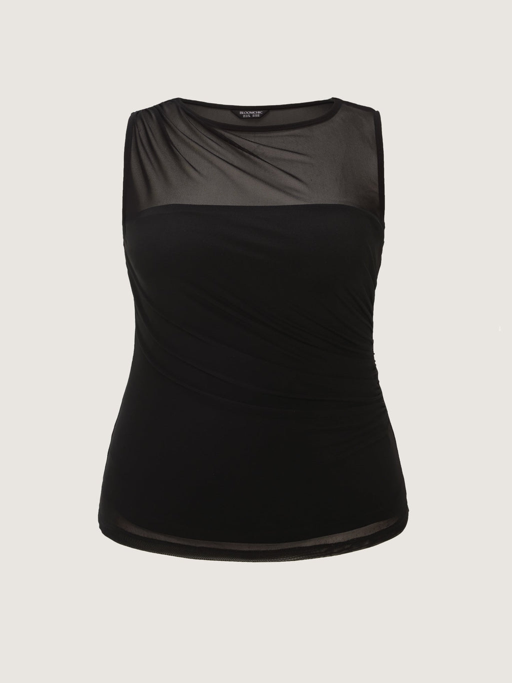 Supersoft Sheer Neckline Tank Top