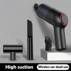 Wireless Car Vacuum Cleaner Handheld Electric Cleaning Tool Strong Suction For Home &amp; Car Use Mini Portable Car Vacuum Cleaner Pet Hair Cleaner