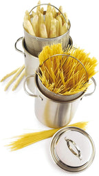 Demeyere RESTO Stainless Steel Asparagus/Pasta Cooker Set, 4.7-Quart, Silver