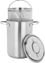 Demeyere RESTO Stainless Steel Asparagus/Pasta Cooker Set, 4.7-Quart, Silver