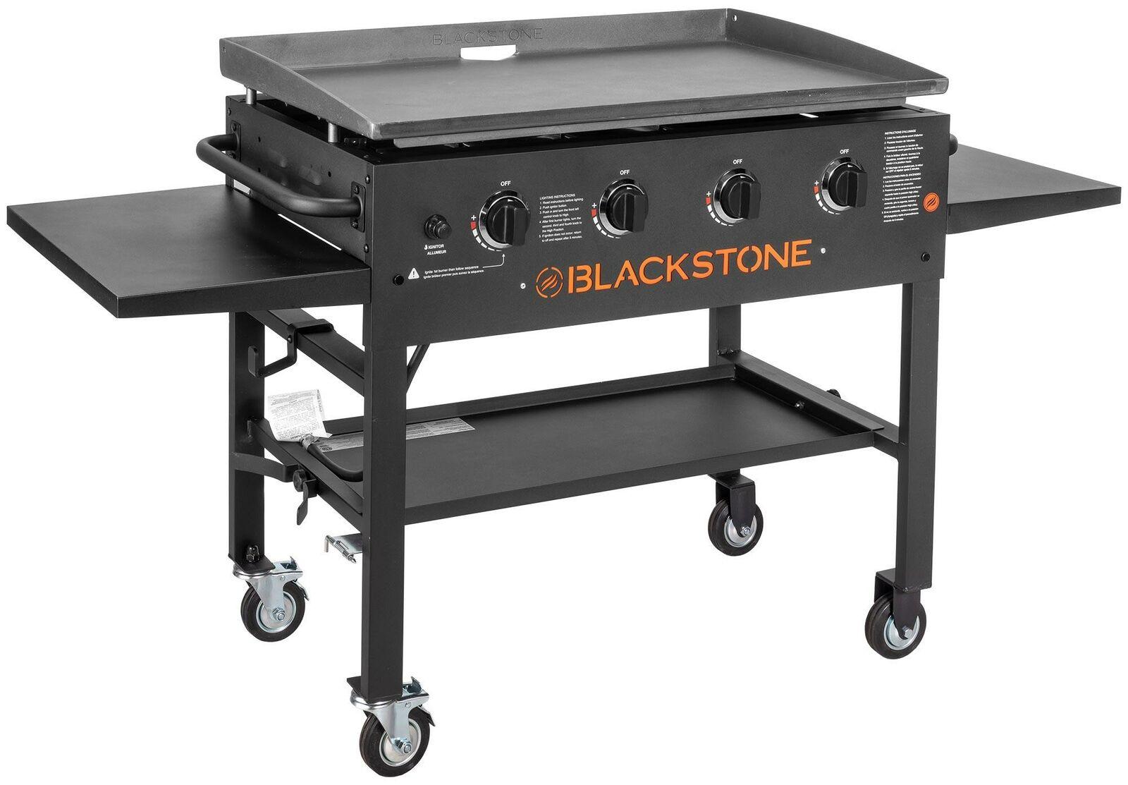 Gas Griddle Grill  Propane 36 In CooStation 4 Burner Backyard NEW