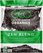 (10 Gallon) The Good Earth Organics, Zen Blend Premium Potting Soil, Organic All Purpose Seed Starter Soil for Leafy Greens, Tomatoes & Other Seedlings, Seeds and Starts