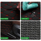 Upgrade Your Car With 4pcs Universal Waterproof Leather Car Floor Mats - Front &amp; Rear Full Set!