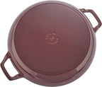 Staub Cast Iron 3.5-qt Braiser - Grenadine, Made in France