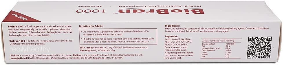 Biobran Mgn-3 - 30 - 1000Mg Sachets - Immune System Support