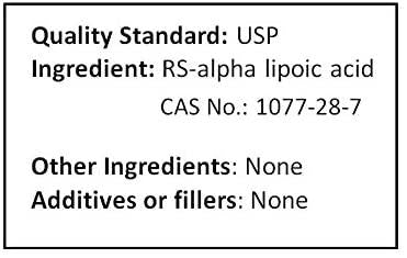 NuSci Pure ALA RS- Alpha Lipoic Acid Powder (1000 Grams (2.2 lb))