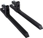 Mophorn Pallet Forks 30" 1500 Lbs Max, Clamp On Tractor Bucket Forks 43" Total Length, Heavy Duty Front Loader Forks, Fork Attachment for Skid Steer,Loader Bucket