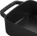Staub Cast Iron 12-inch x 8-inch Roasting Pan - Matte Black, Made in France