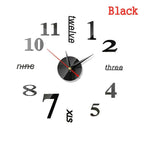 Unique 3D Mirror Wall Clock - Add a Modern Touch to Your Home Decor!