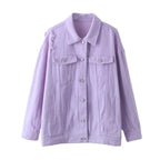 lavender denim jacket