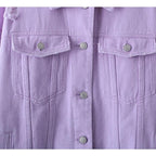 lavender denim jacket