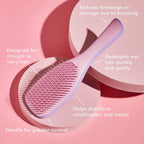Tangle Teezer The Ultimate Detangling Brush, Dry and Wet Hair Brush Detangler for All Hair Types, Pink Lilac
