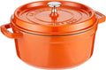 Staub Cast Iron 4-qt Round Cocotte - Burnt Orange, Made in France