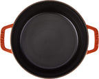 Staub Cast Iron 4-qt Round Cocotte - Burnt Orange, Made in France