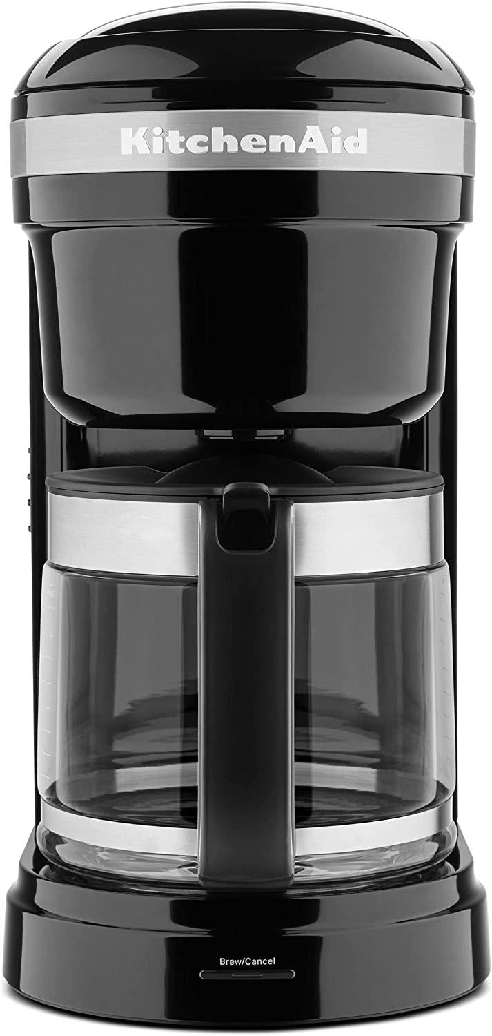 KitchenAid KCM1208OB Drip Spiral Showerhead Coffee Maker, 12 Cup, Onyx Black