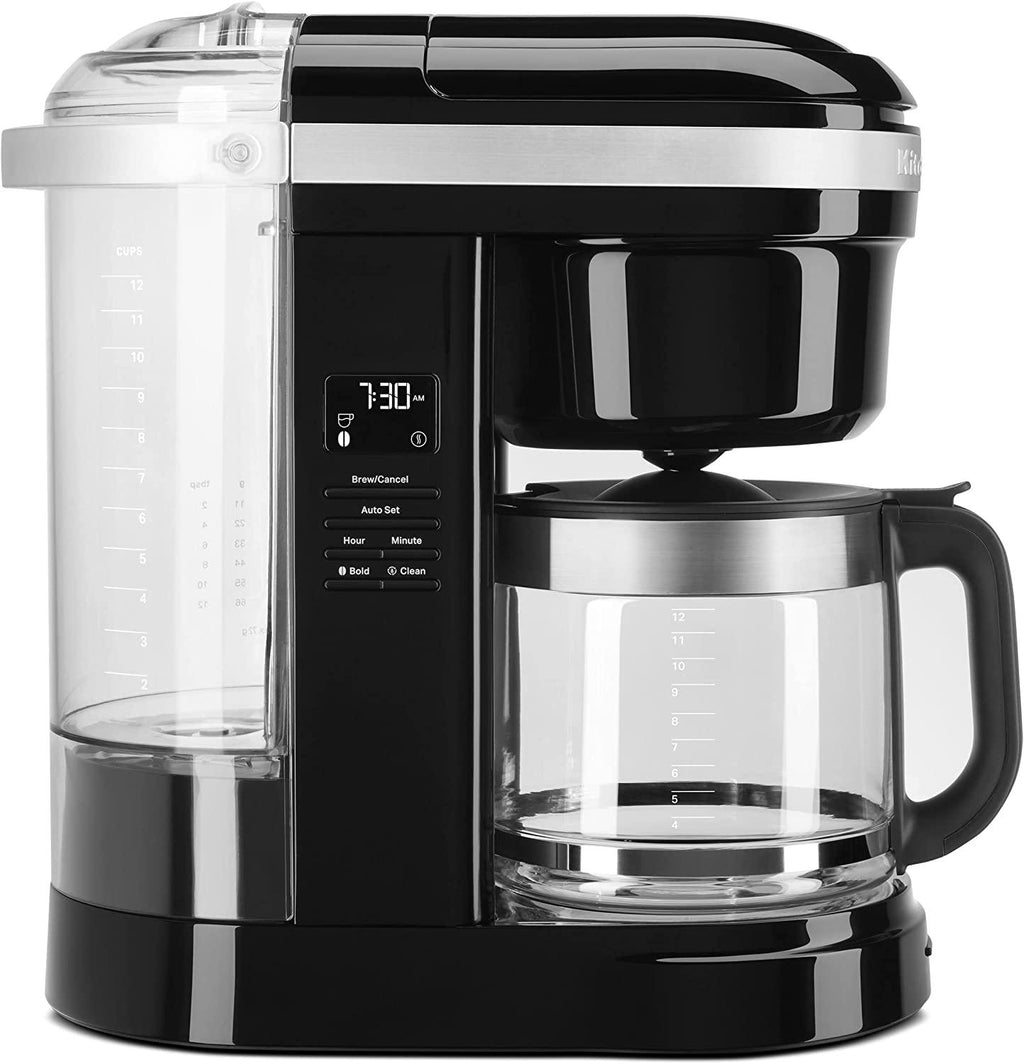 KitchenAid KCM1208OB Drip Spiral Showerhead Coffee Maker, 12 Cup, Onyx Black