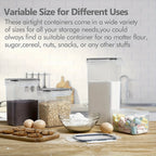 Organize Your Kitchen Pantry With This 4/7-Piece Airtight Food StoraContainer Set - BPA Free, Dishwasher Safe, And Includes Labels!