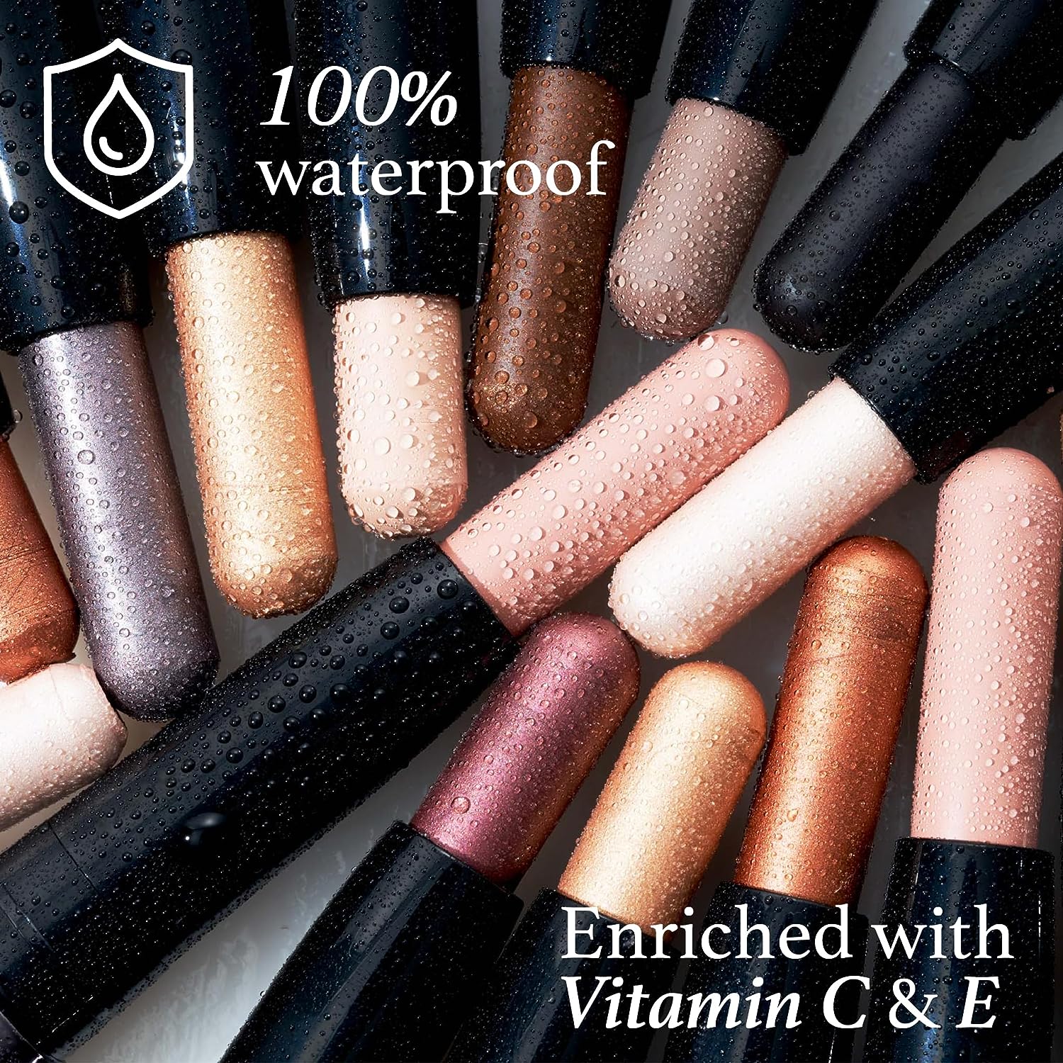 Julep Eyeshadow 101 Crème to Powder Waterproof Eyeshadow Stick, Hazelnut Matte
