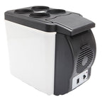 6 Liter Portable, Electronic Mini Car Refrigerator with Cup Holders