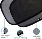Enovoe Car Window Shades for Baby (21"x14") - 4 Pack - Sun Shade Blocker, Cling Window Cover - Glare Shield and UV Rays Protection for Your Child - Side Window Screens for SUV- Mesh Car Window Shade