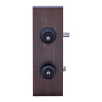 Colonial Black Entry Door Knob with Deadbolt