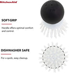 KitchenAid Soft Grip Vegetable Brush, 2.05 Inch, Black