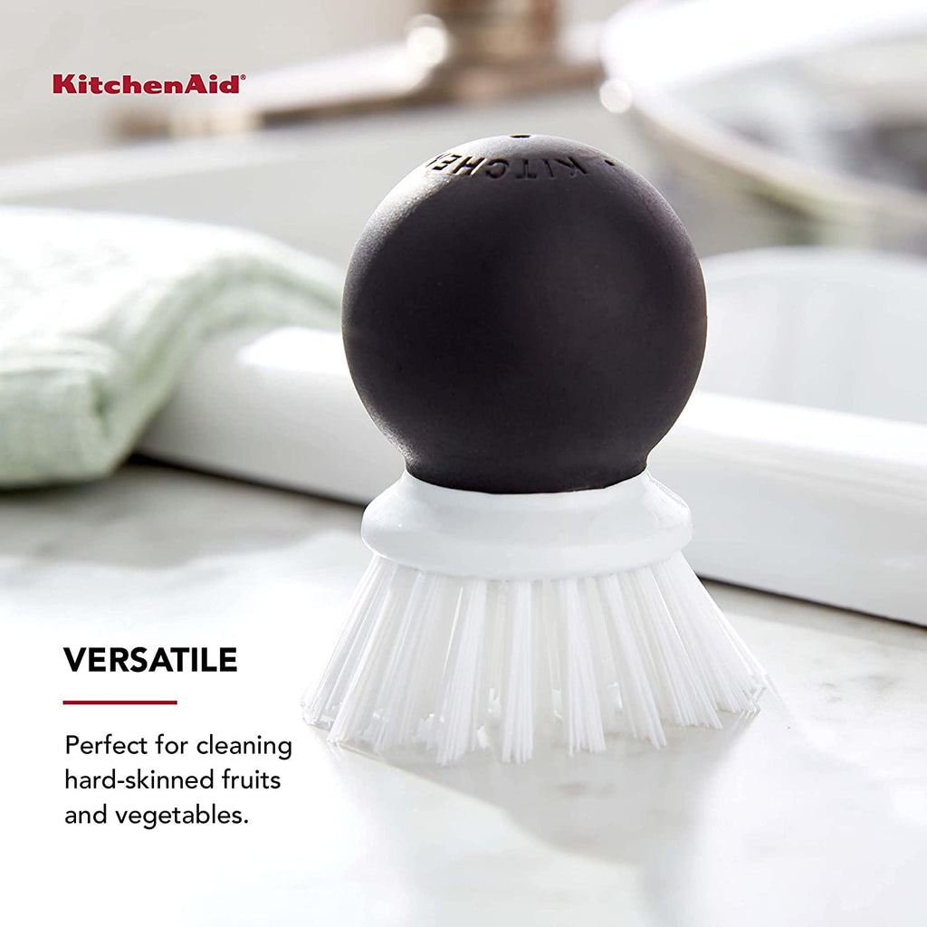 KitchenAid Soft Grip Vegetable Brush, 2.05 Inch, Black