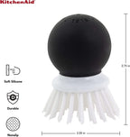 KitchenAid Soft Grip Vegetable Brush, 2.05 Inch, Black