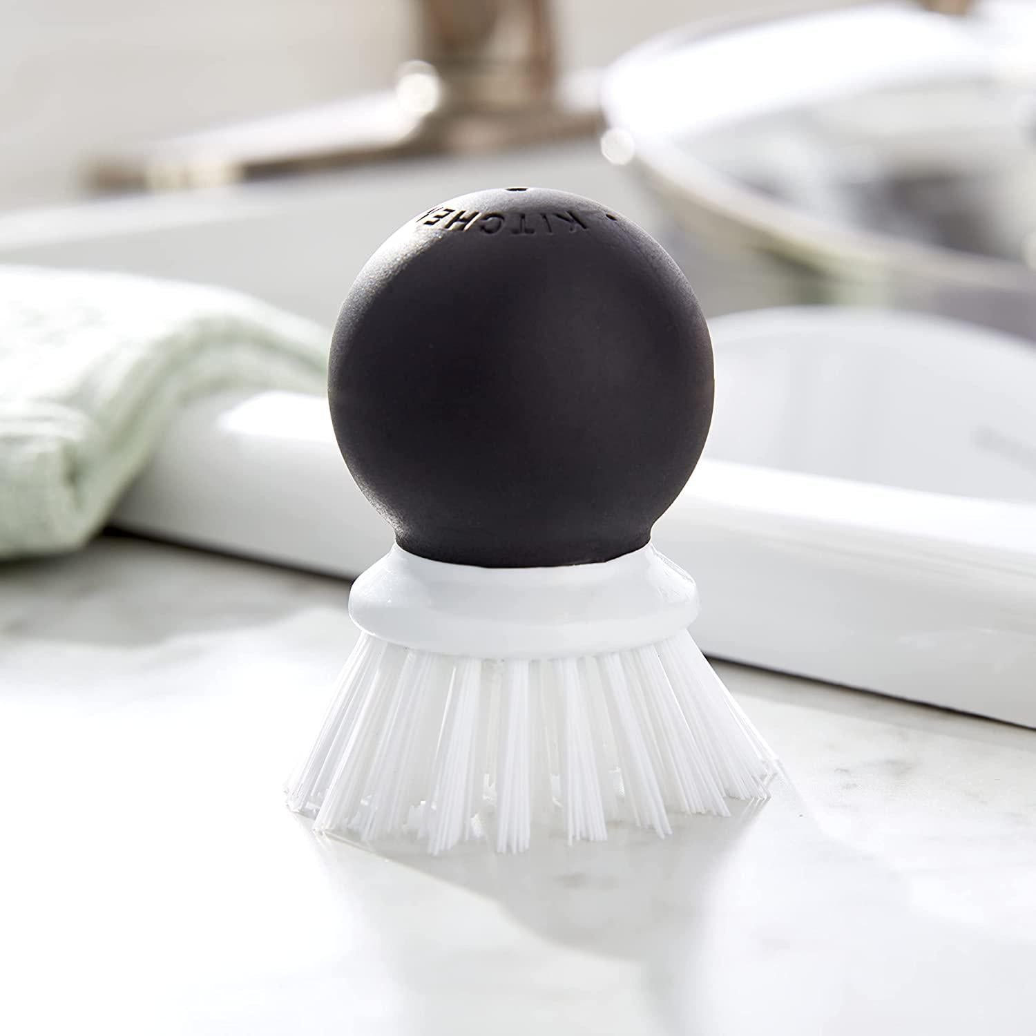 KitchenAid Soft Grip Vegetable Brush, 2.05 Inch, Black