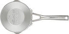 KitchenAid 3-Ply Base Stainless Saucepan with Pour Spouts, 1.5 Quart, Brushed Stainless Steel