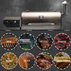 ZPG-7002C Pellet Grill BBQ Smoker Digital Control 697 sq. in.