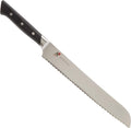 Miyabi Morimoto Edition Bread Knife, 9.5-inch, Black w/Red Accent/Stainless Steel