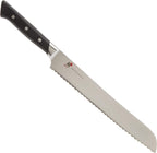 Miyabi Morimoto Edition Bread Knife, 9.5-inch, Black w/Red Accent/Stainless Steel